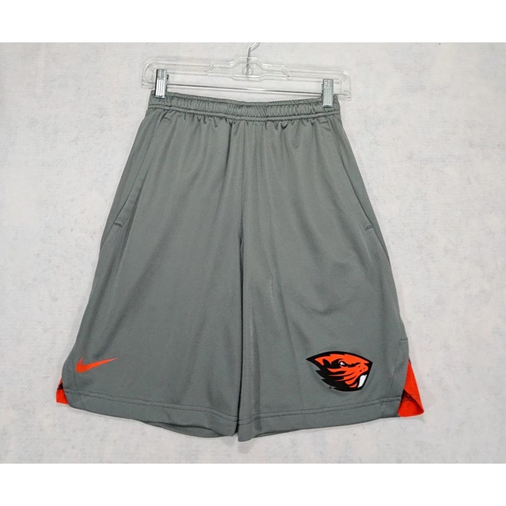 OSU Nike Shorts Mens XS NEW Oregon State Beavers Dri-FIT Gray Pull On Athletic
